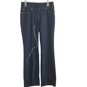 Nygard Womens Medium 10-12 Slims Jeans Paint Streak NEW